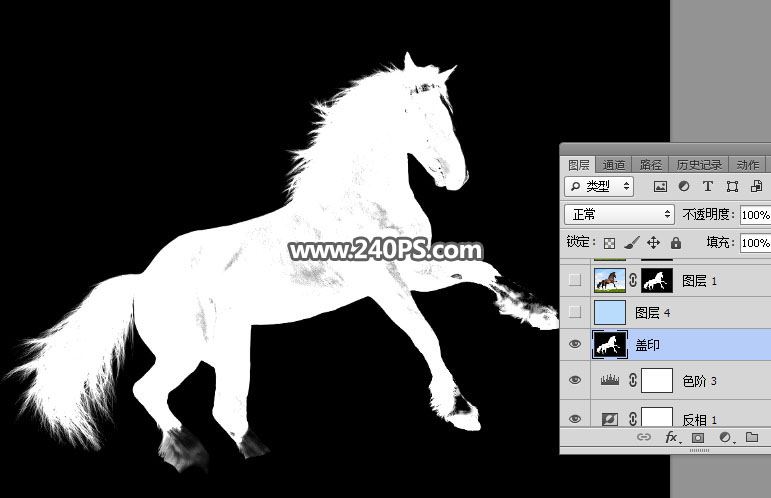 ps完美抠图快速抠出在草原上飞奔的骏马图片教程