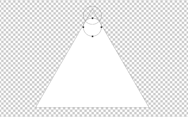 ps怎么画圆角三角形? ps利用圆画圆角三角形的教程
