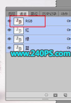 ps完美抠图利用通道及钢笔工具快速抠出白褐色毛茸茸的兔子教程