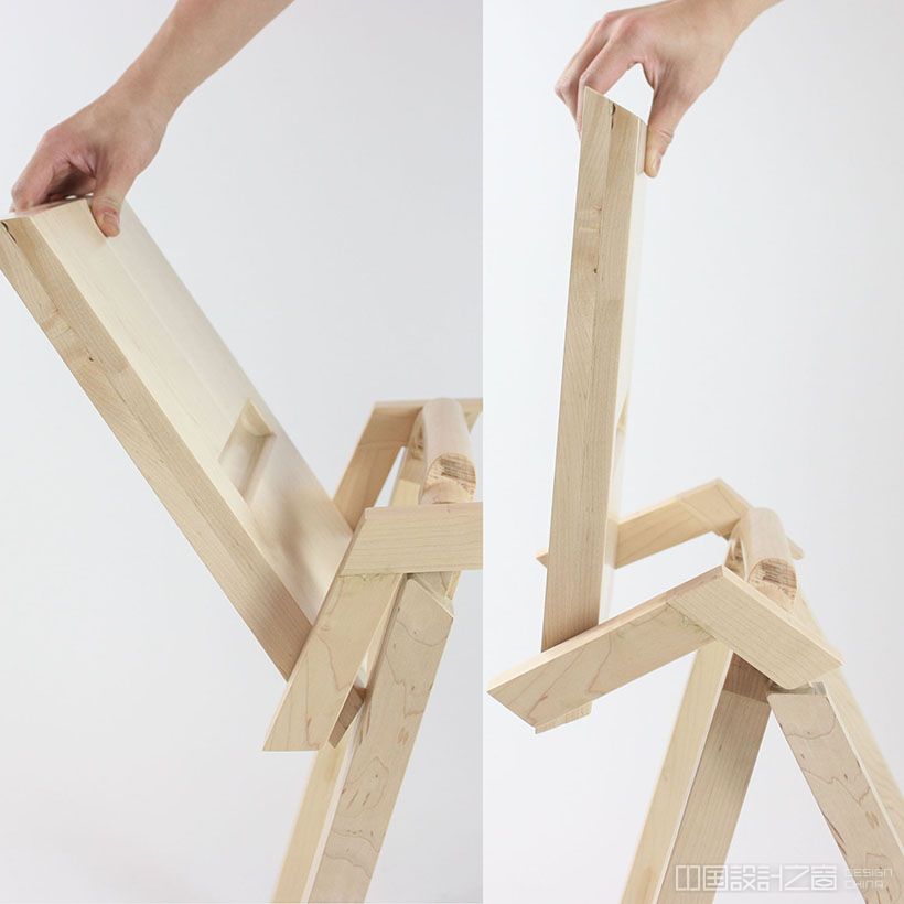 Attache Folding Stool by Chi-Hao Chiang