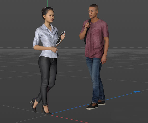 C4D建模的3d人体模型怎么导入ps中? ps导入c4d人体建模文件的技巧