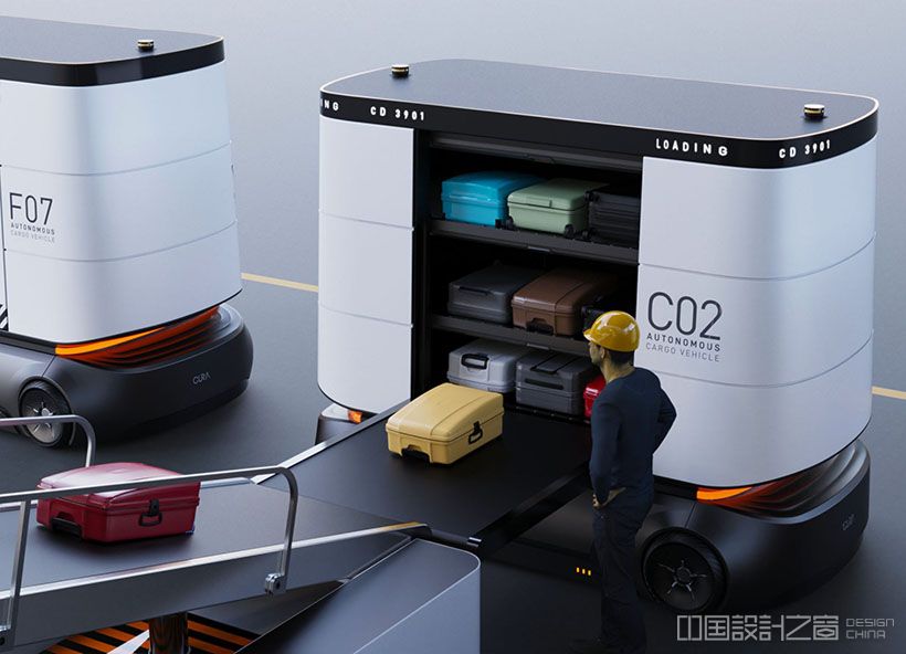 MOVUS - Auto<em></em>nomous Airport Cargo Vehicle by CURA Design