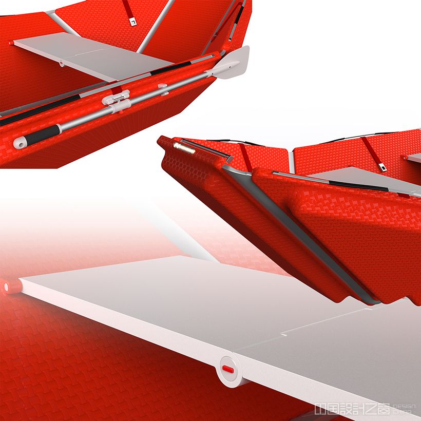 Fold and Rescue Paper Folding Lifeboat by Industrial Design College of LAFA