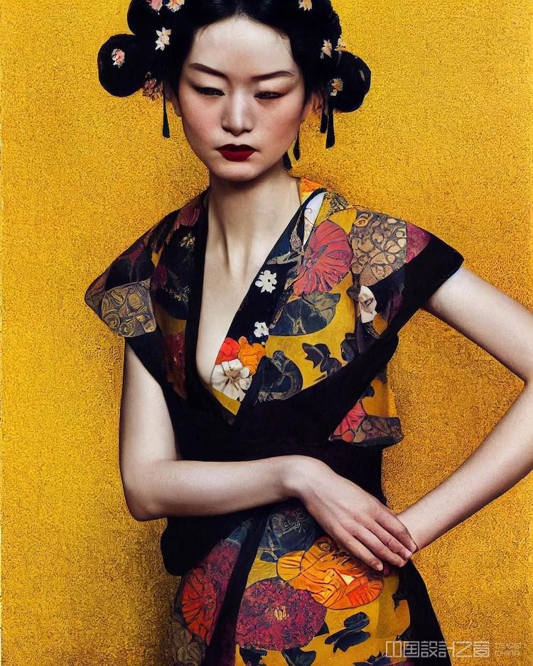 AI Generated Art Inspired by Japanese Fashion by Carolina Kawakubo