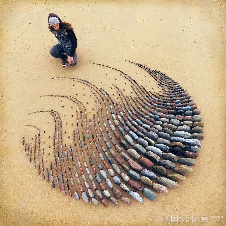 Stone Art on the Beach by Jon Foreman