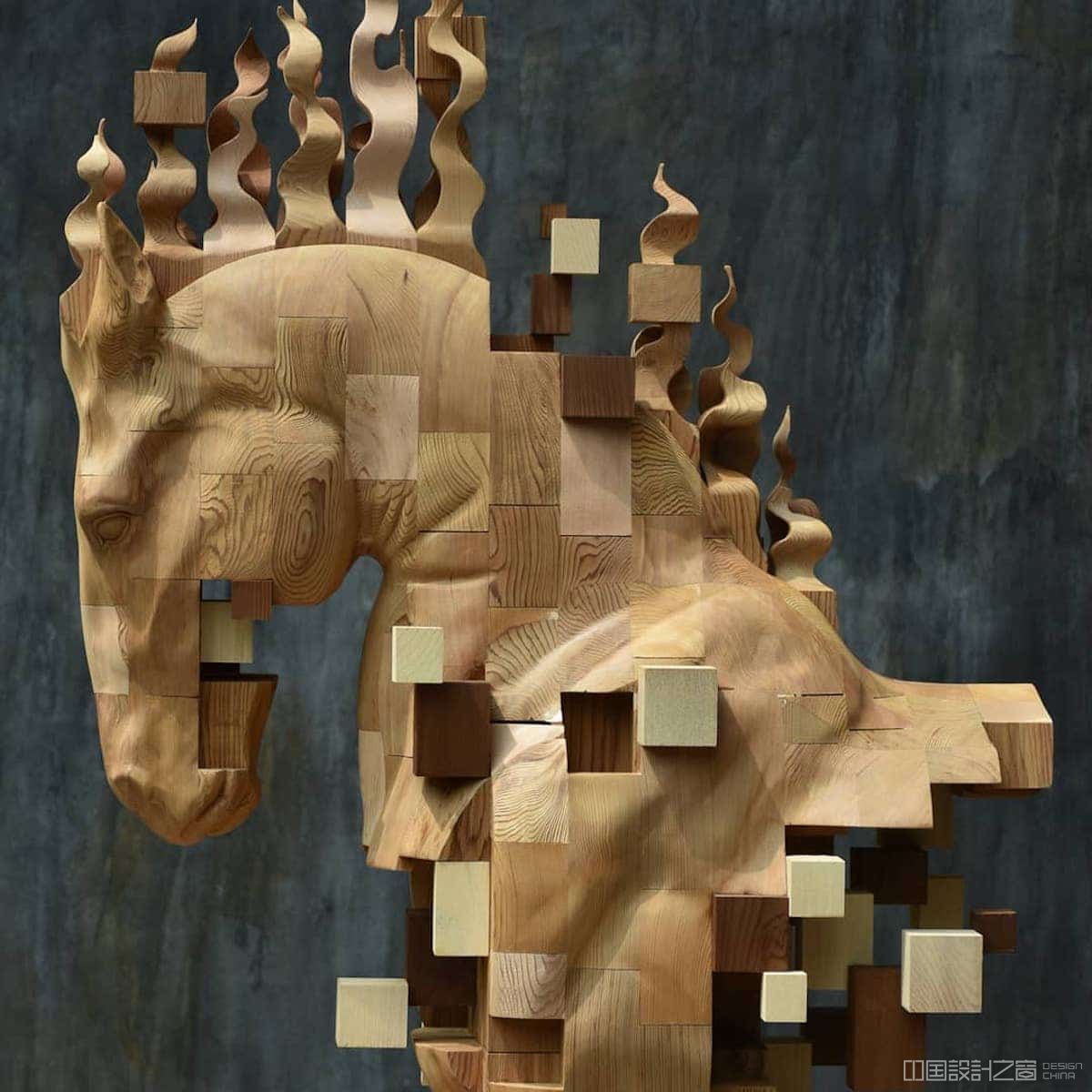 Wooden Sculptures by Han Hsu Tung