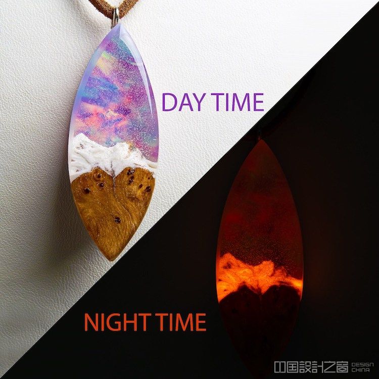 Glow in the Dark Aurora Borealis Necklace