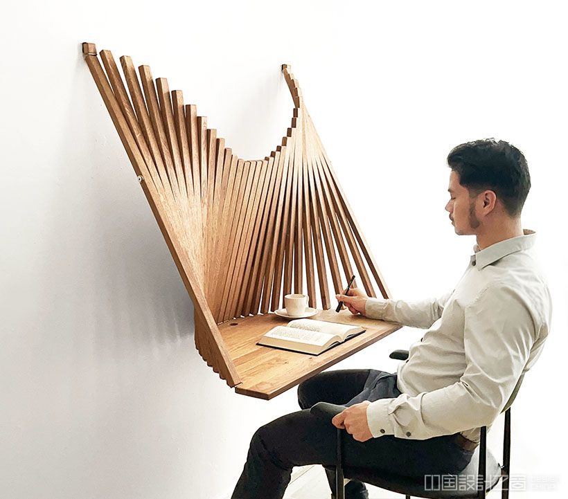 Flow Wall Desk by Robert Van Embricqs