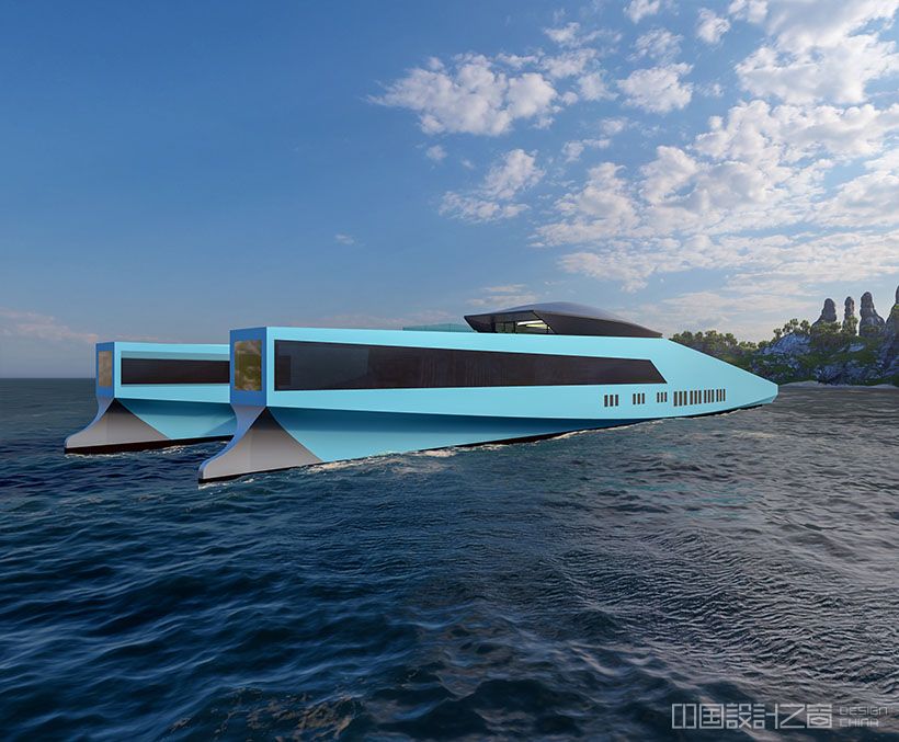 VNZ 80M Mega Catamaran by Vuk Nemanja Zoraja