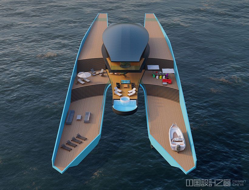 VNZ 80M Mega Catamaran by Vuk Nemanja Zoraja