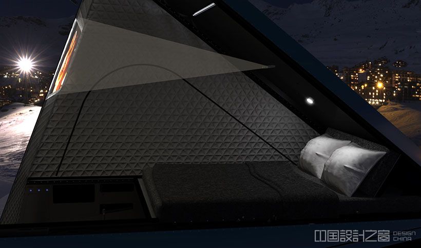 Space Camper: Wedge-Style Pop-up Camper for Tesla Cybertruck