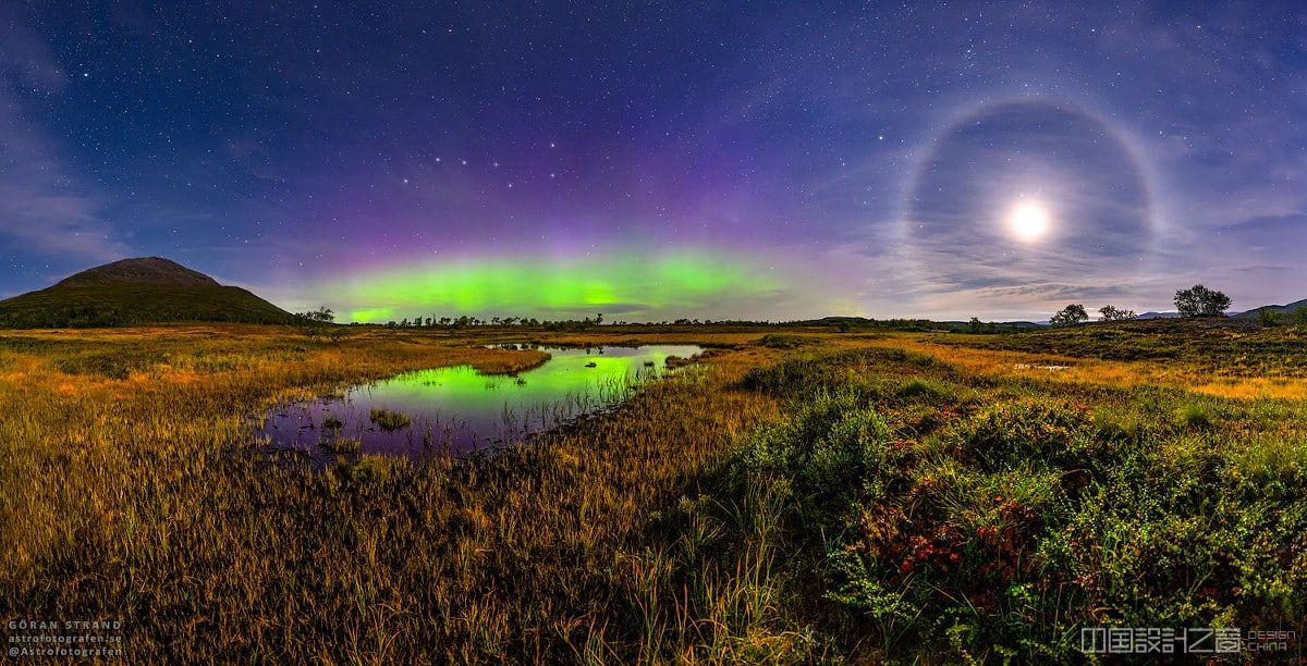 Photographer Captures a Perfect Sun Halo Above a Wintery Scene Near the Arctic Circle