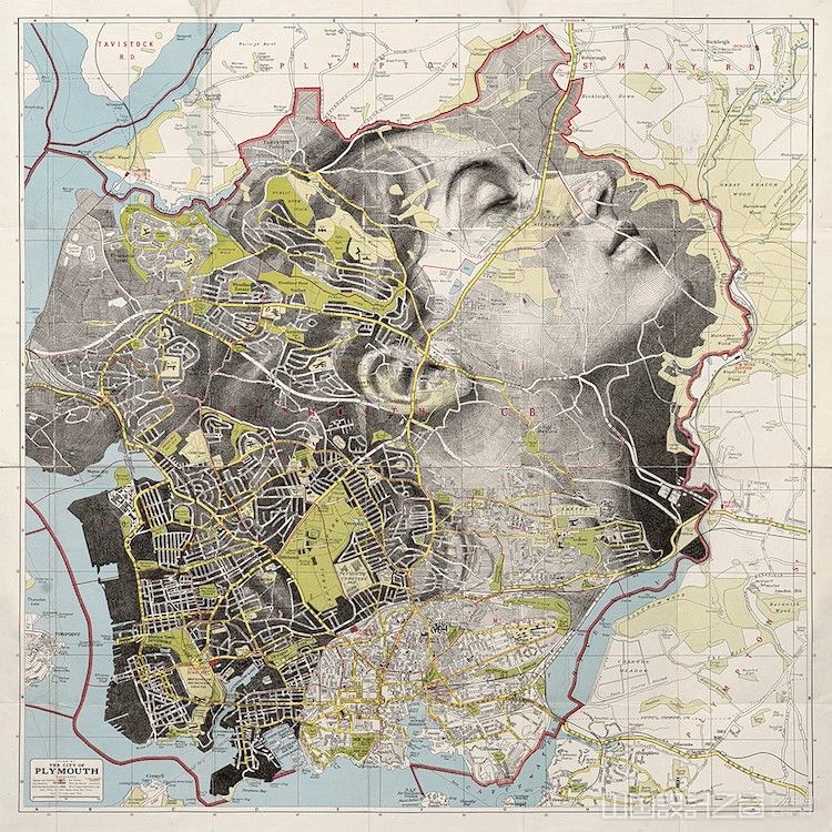 Map Portrait by Ed Fairburn