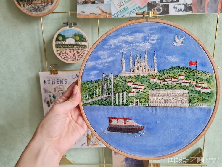 Architectural Embroidery by Maria Zamyatina