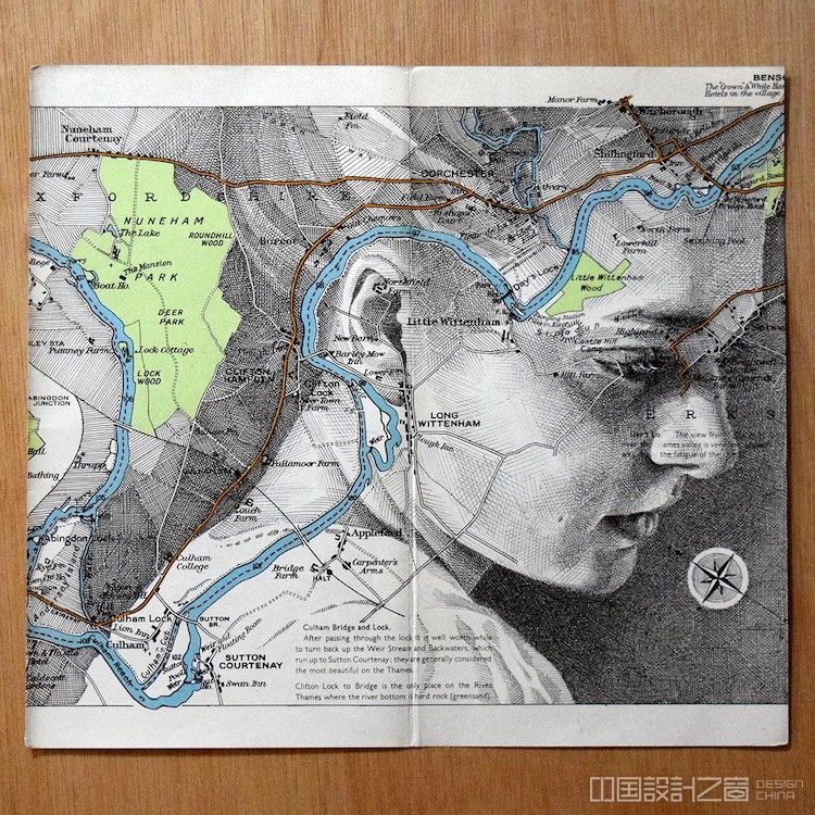 Map Portrait by Ed Fairburn