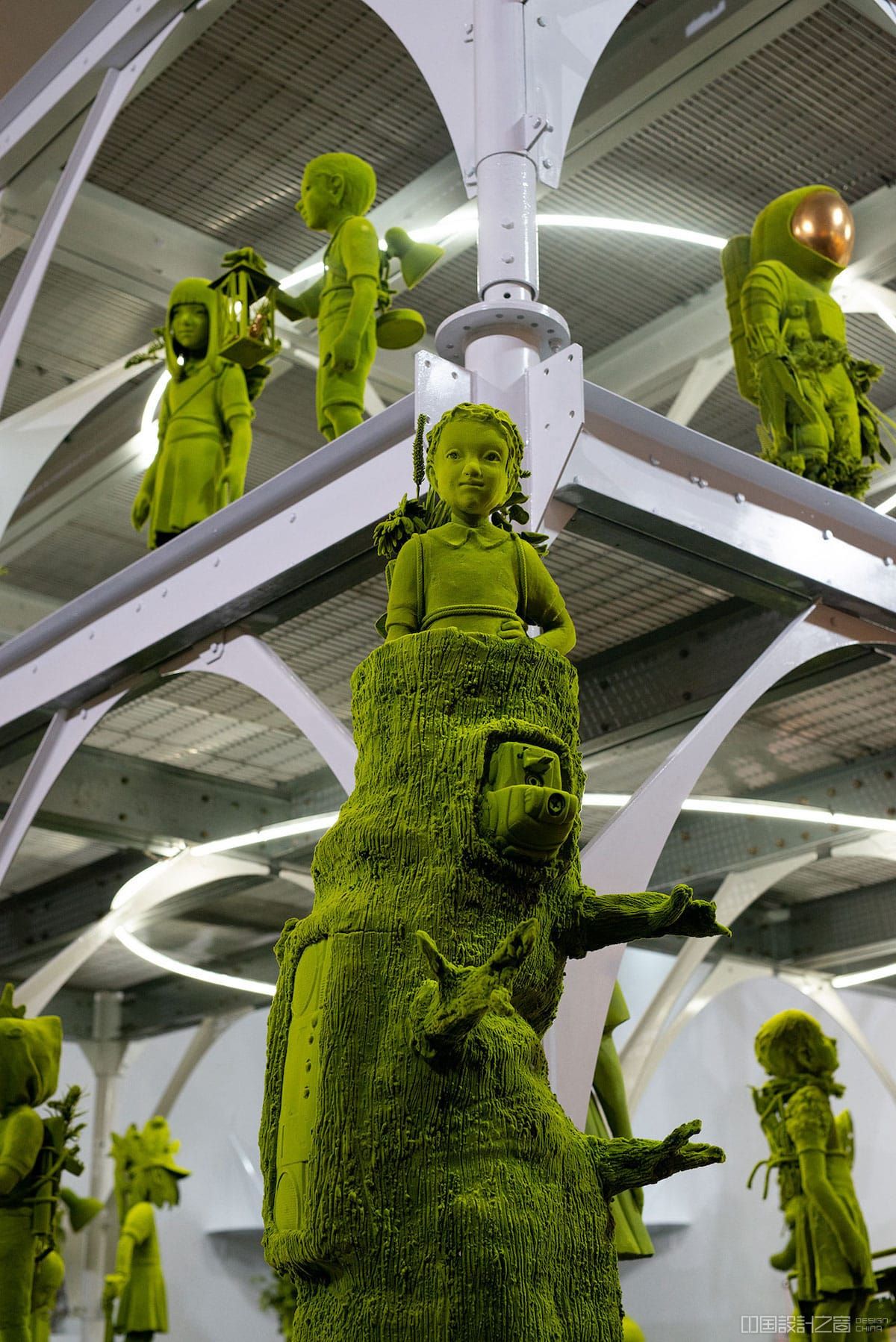 Kim Simo<em></em>nsson Moss People Ceramic Sculpture