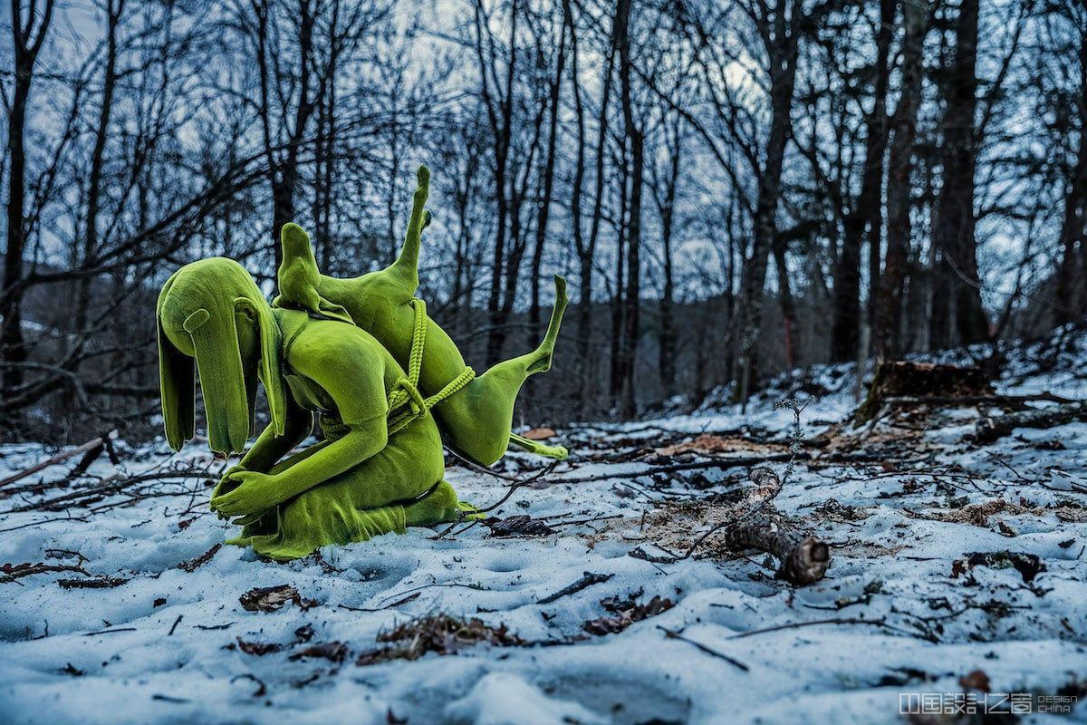 Kim Simo<em></em>nsson Moss People Ceramic Sculpture