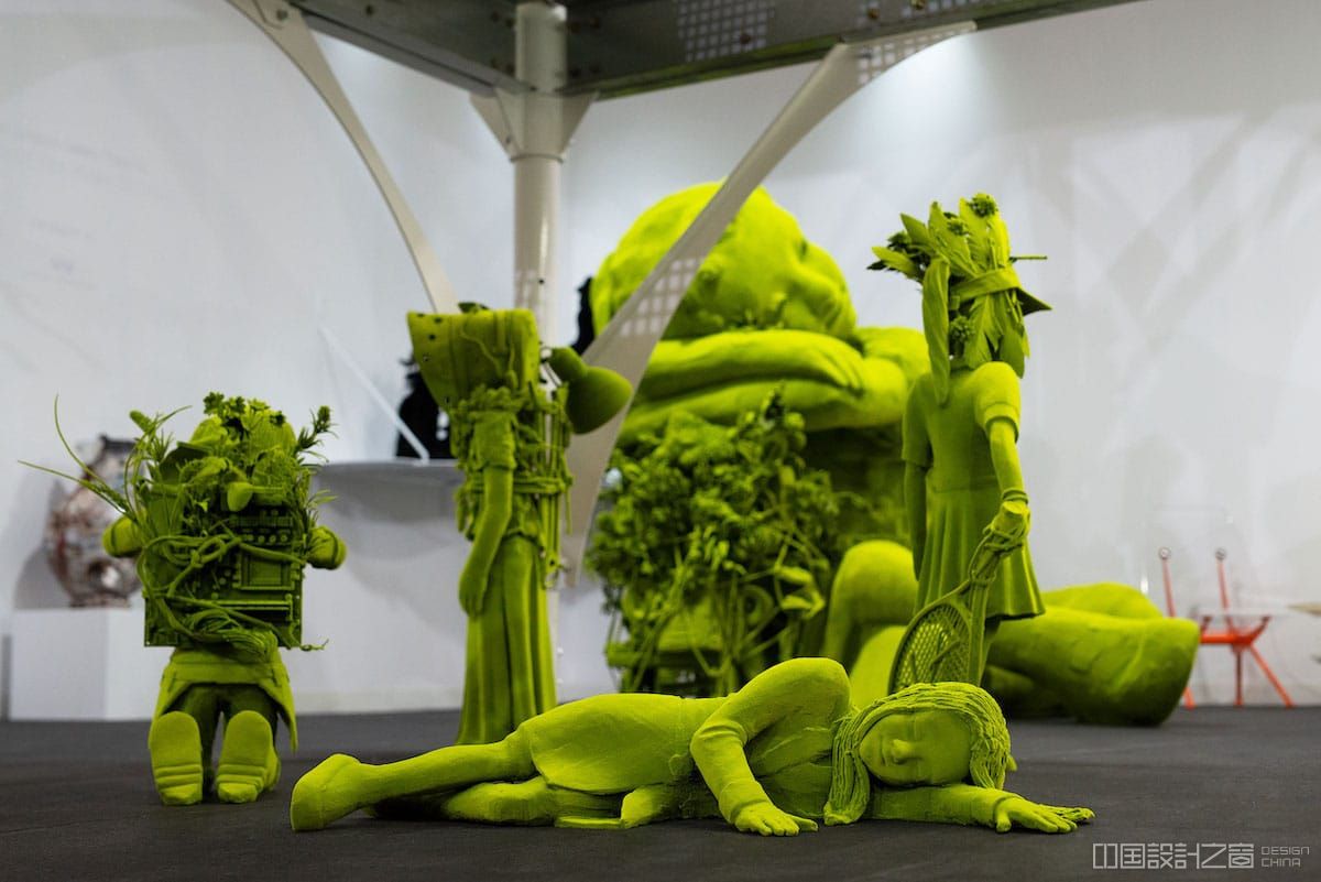 Kim Simo<em></em>nsson Moss People Ceramic Sculpture