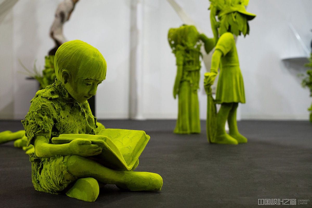 Kim Simo<em></em>nsson Moss People Ceramic Sculpture