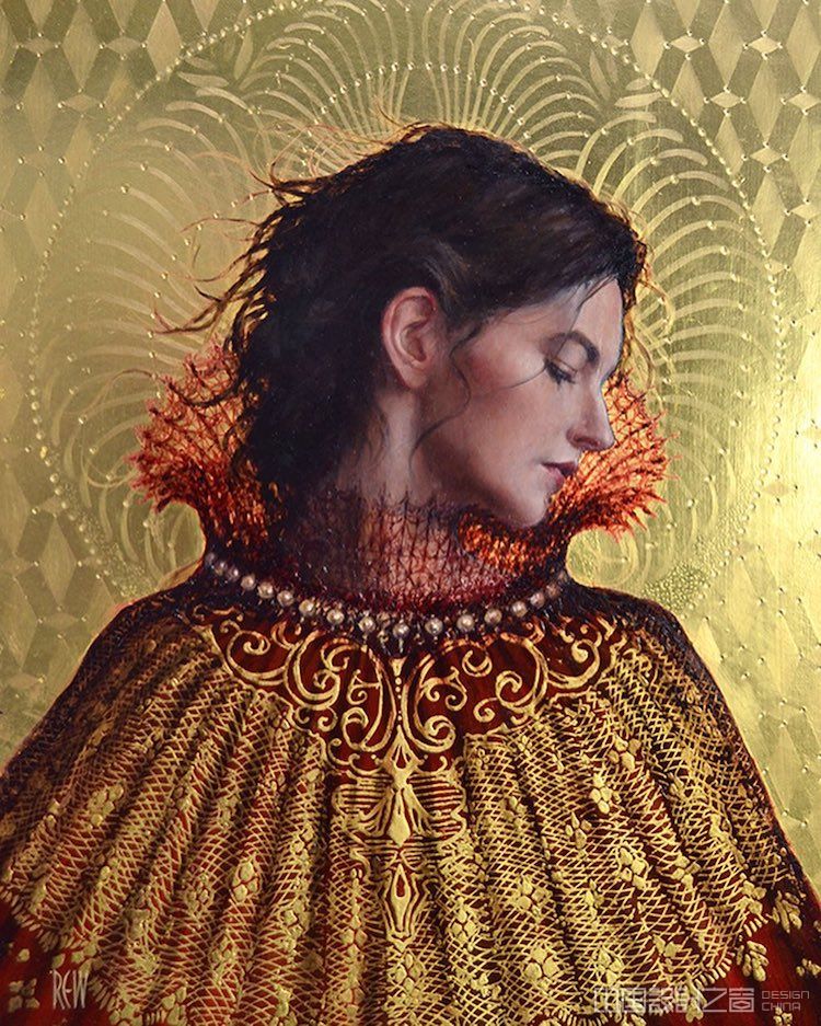 Gold Paintings by Stephanie Rew