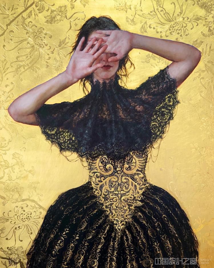 Gold Paintings by Stephanie Rew