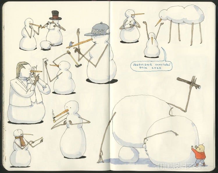 Sketchbook Doodles by Mattias Adolfsson