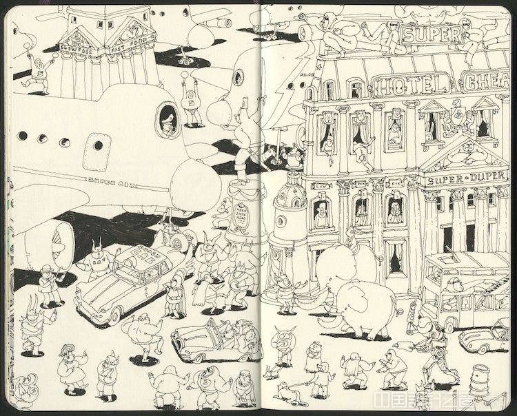 Sketchbook Doodles by Mattias Adolfsson