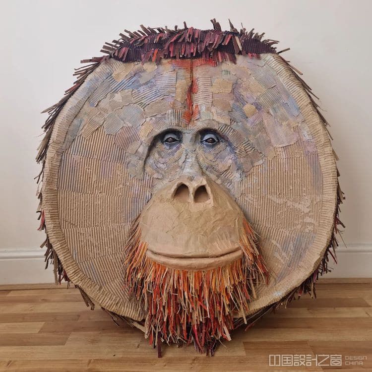 Upcycled Cardboard Sculptures by Josh Gluckstein