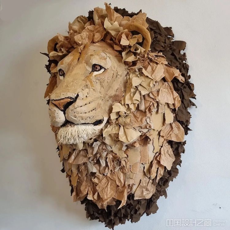 Upcycled Cardboard Sculptures by Josh Gluckstein