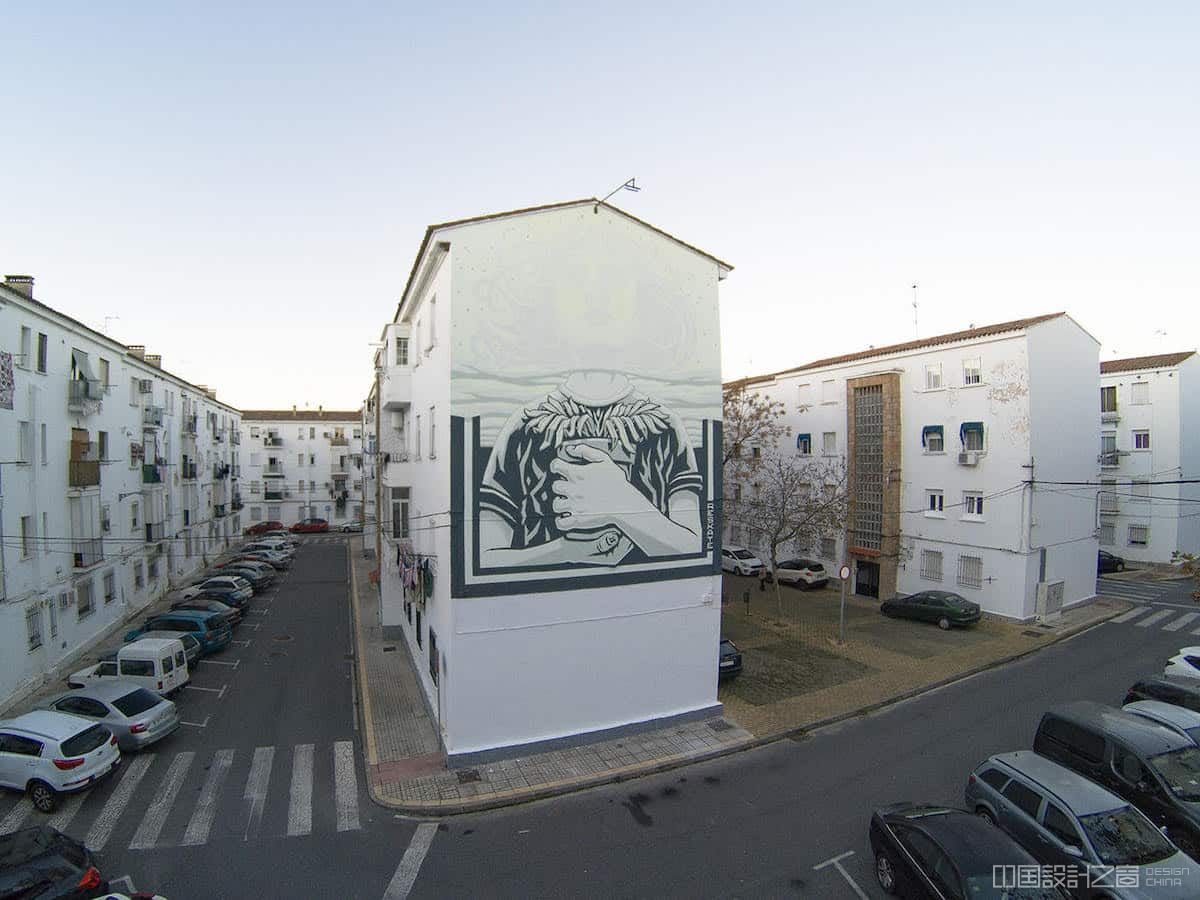 Light Sensitive Mural in Spain by Reskate Studio