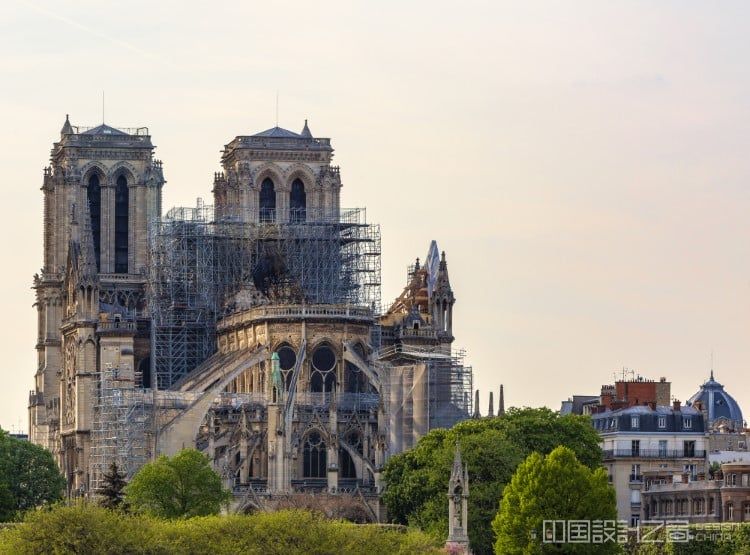 Notre Dame During Reco<em></em>nstruction After Fire