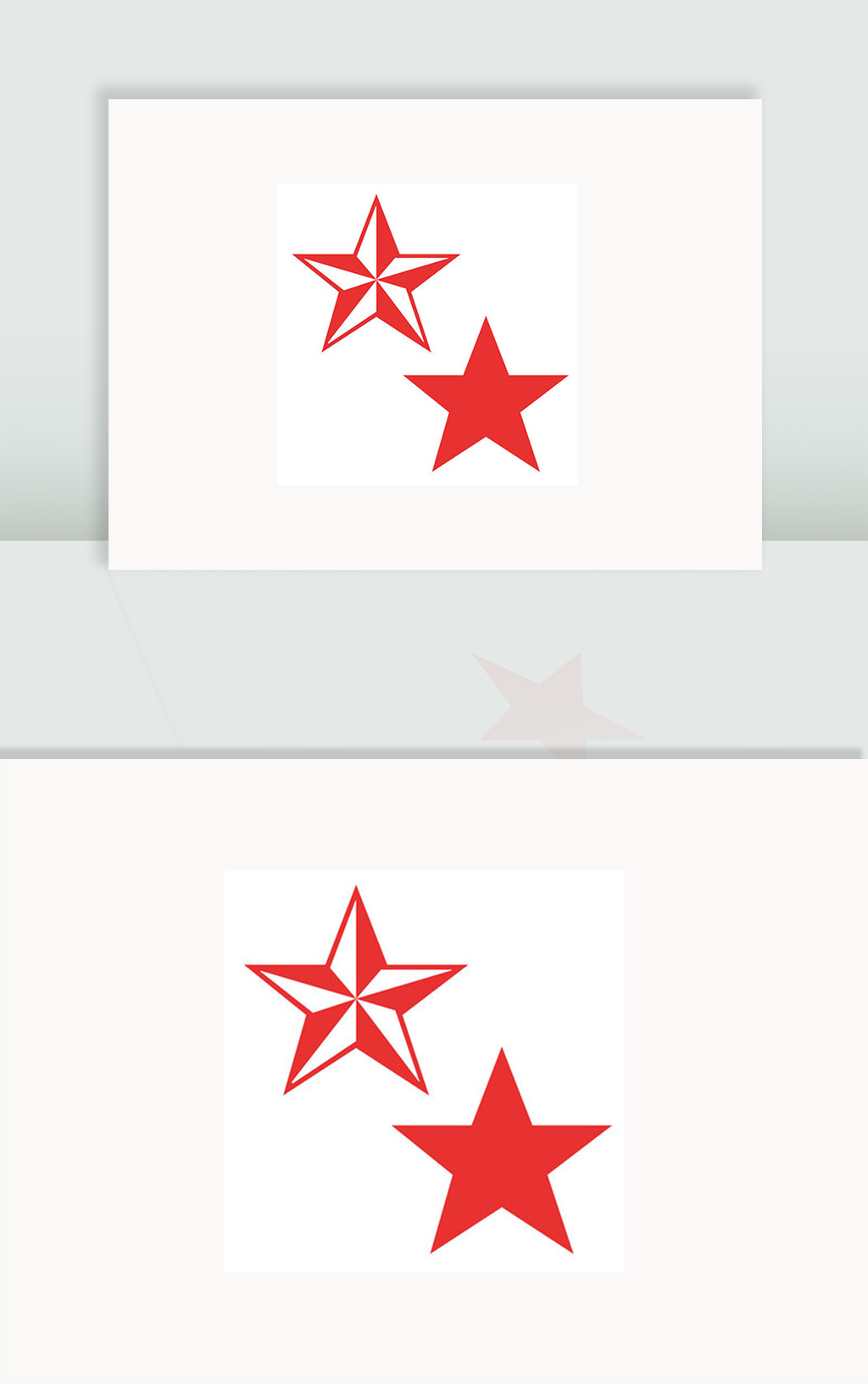 党建元素红色五角星c4d可编辑图片素材免费下载 - 觅知网
