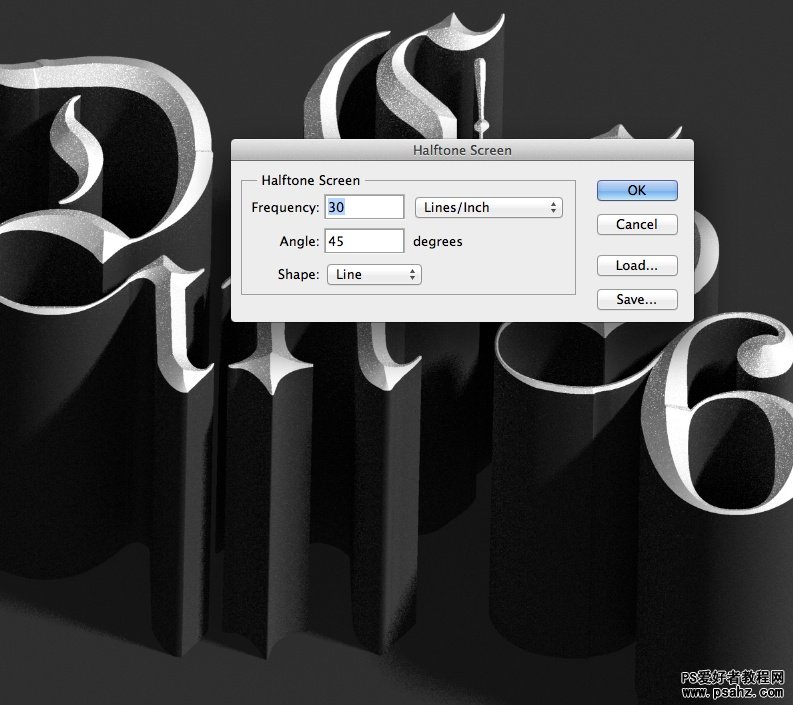 Photoshop CS6 制作3D字母特效教程实例