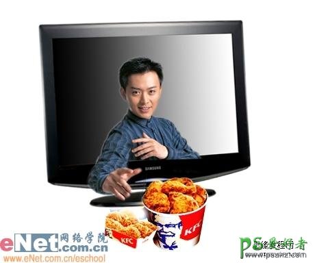 photoshop创意合成一幅肯德机食品广告海报