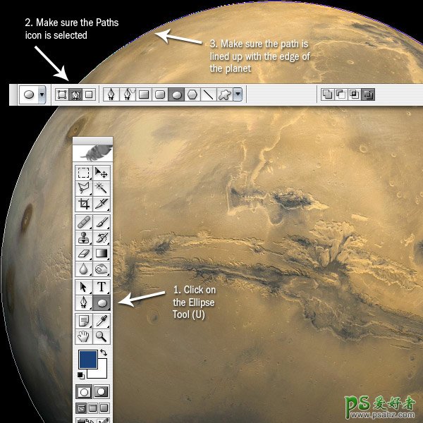 photoshop图像合成教程：打造奇幻星球大片效果-科幻星球效果