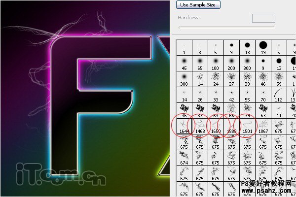 photoshop设计炫彩的发光字教程实例