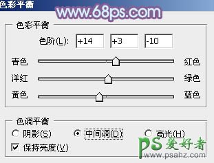 PS给室内亲密的情侣照片调出淡蓝韩系色调