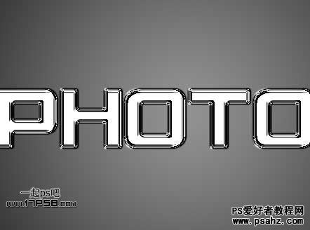 photoshop制作不锈网质感金属字特效教程实例