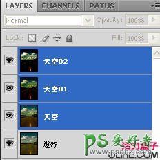 photoshop调出高清色彩的黄昏下的高速公路