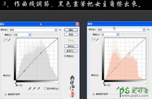 PS给草地上的温馨情侣婚纱照调出个性绿色效果