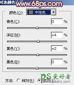 PS调色教程：给树林中的艺术照美女调出怀旧的淡褐色