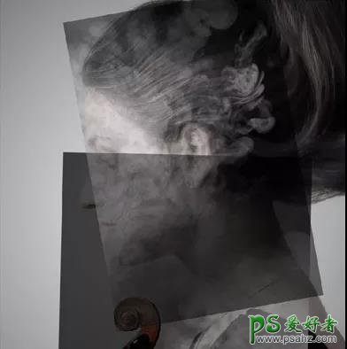 PS人物合成实例：学习用溶图技术给美女头像合成出神秘的烟雾效果