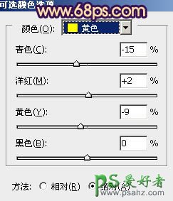 PS给欧美少女森林艺术照调出青黄灿烂的效果