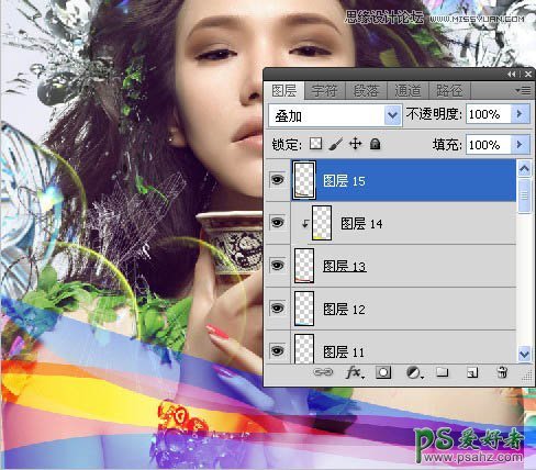 Photoshop创意合成时尚的非主流插画美女形象_潮流插画美女