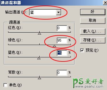 利用PS通道混合器给美女照片进行调色