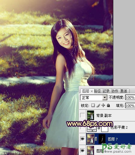 photoshop调出天真灿烂的漂亮女孩儿写真照片