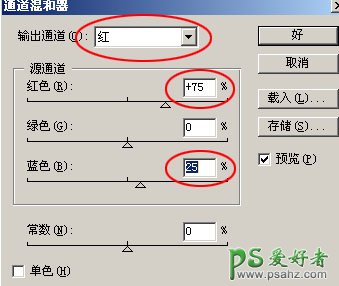 利用PS通道混合器给美女照片进行调色