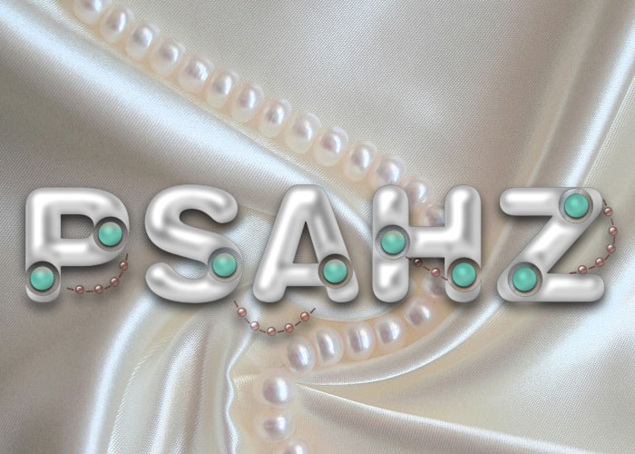 PS文字特效教程：制作逼真的珍珠质感文字，珍珠效果文字设计。