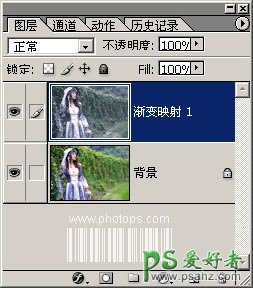 photoshop给户外MM照片调出艺术气息