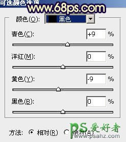 PS美女图片调色教程：给清新草地上可爱女孩生活照调出偏冷的淡紫